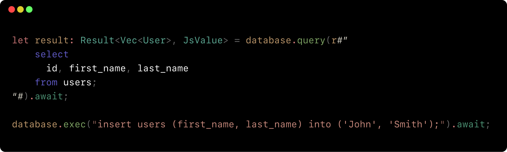 SQLite terminal